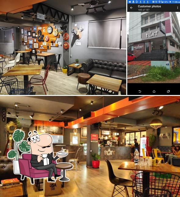 The interior of Turf Cafe