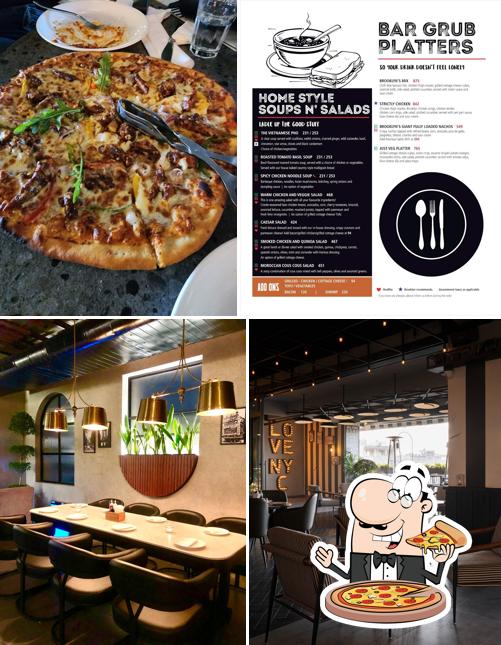Try out various types of pizza