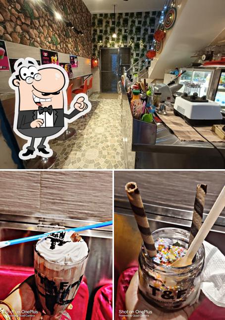 The interior of T&F cafe