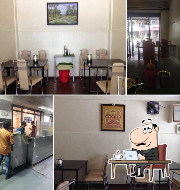 The interior of Hotel Siruvani