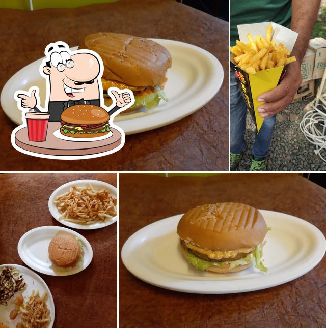 Order a burger at Mr. Fries