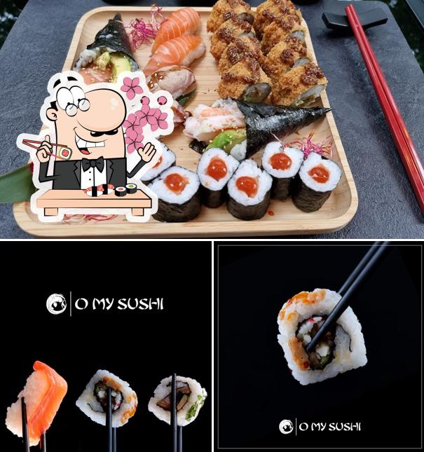 Scegli le diverse opzioni di sushi