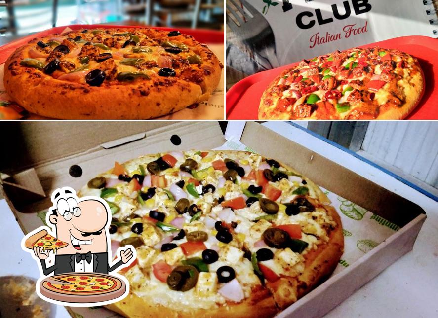 Pick pizza at Pizza club