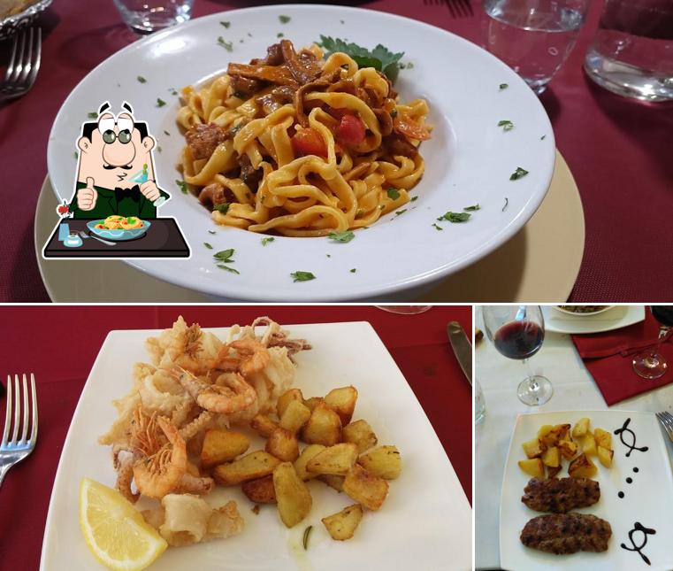 La cibo e vino del ristorante