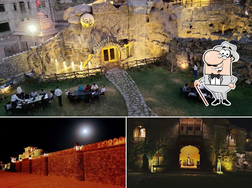 Enjoy the view at the outside area of GARH GIRVAR RESORT, BAR