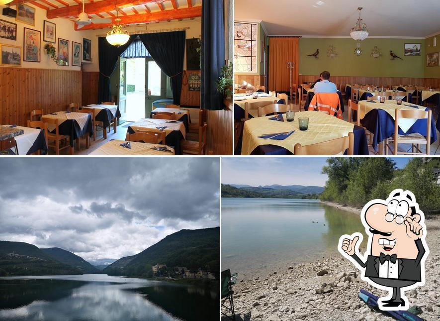 Tra le varie cose da Osteria Sul Lago Da Sesto si possono trovare la interni e esterno