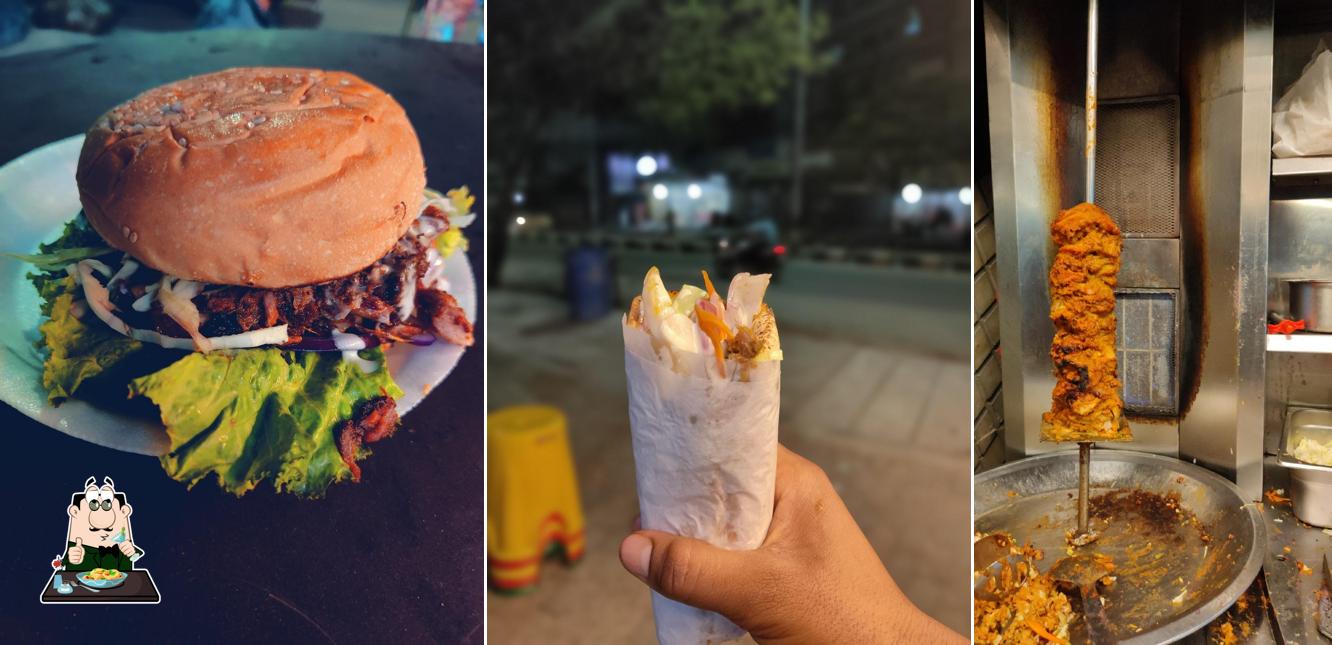Pulled pork sandwich at The Backyard Shawarma