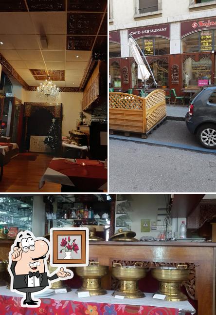 Gli interni di Sajna Restaurant
