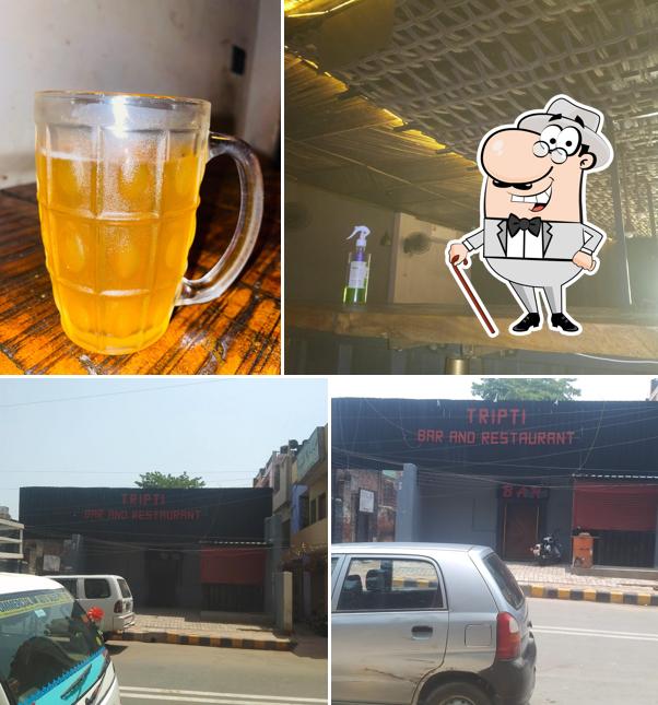The image of exterior and drink at Tripti Bar and Restaurant