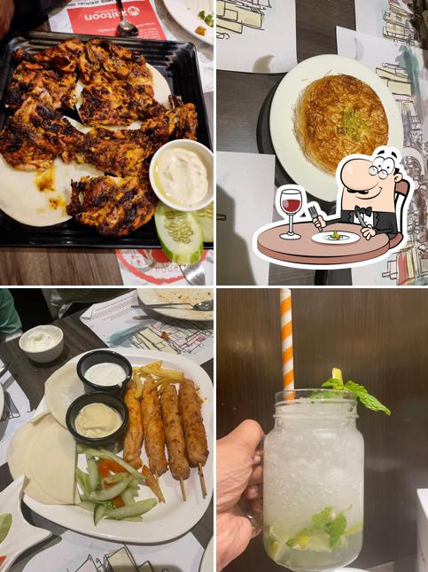 Food at Zaitoon Restaurant