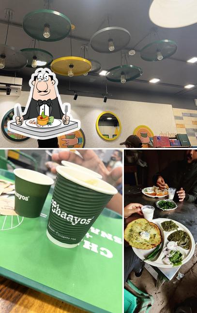 Among various things one can find food and interior at Chaayos Cafe at Kalkaji