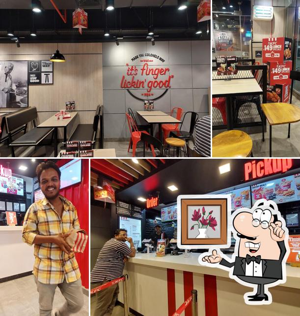 The interior of KFC
