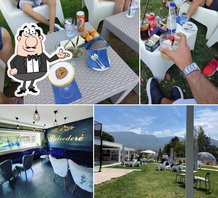 Gli interni di Belvedere lounge bar