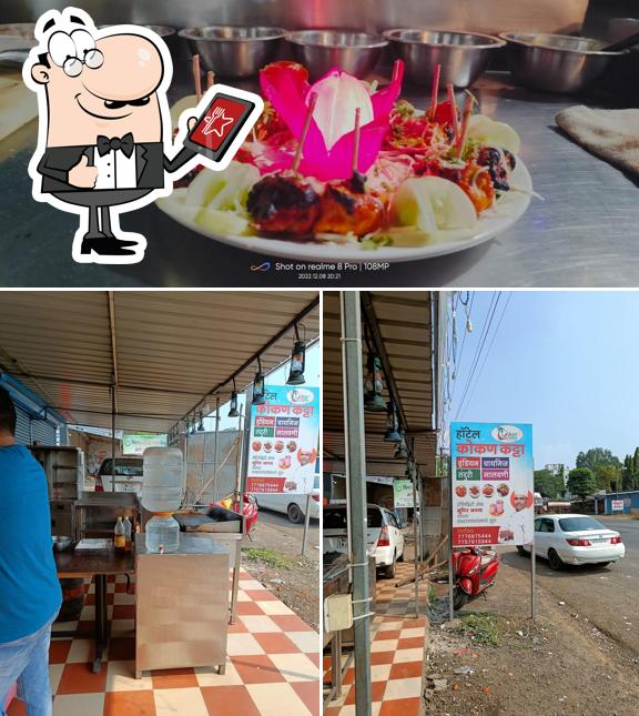 The image of Hotel Kokan Katta Wada’s exterior and food