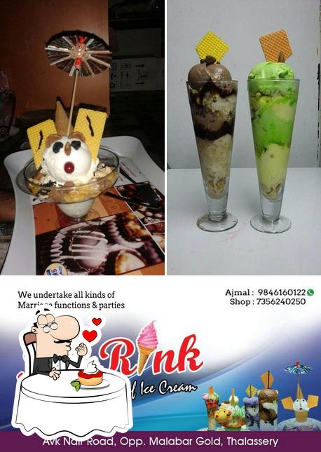 ICERINK offers a range of sweet dishes