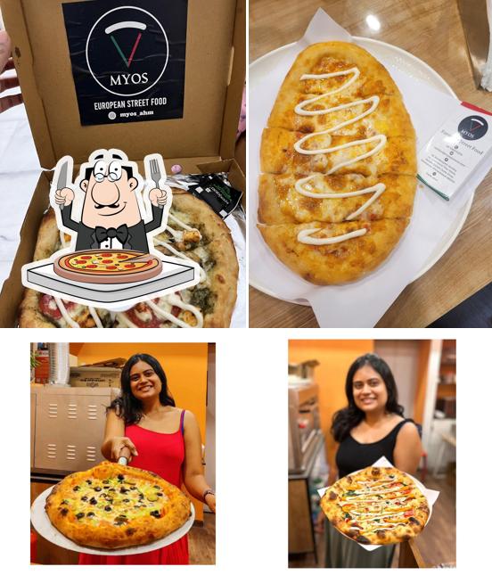 Order pizza at MYOS