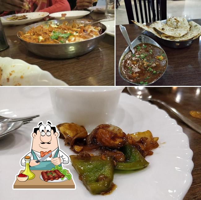 Saras Restaurant serves meat dishes