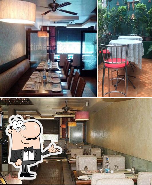 The interior of The Baithak Restaurant