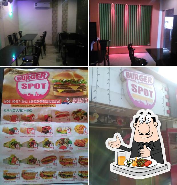This is the image showing food and interior at Burger Spot Nadapuram