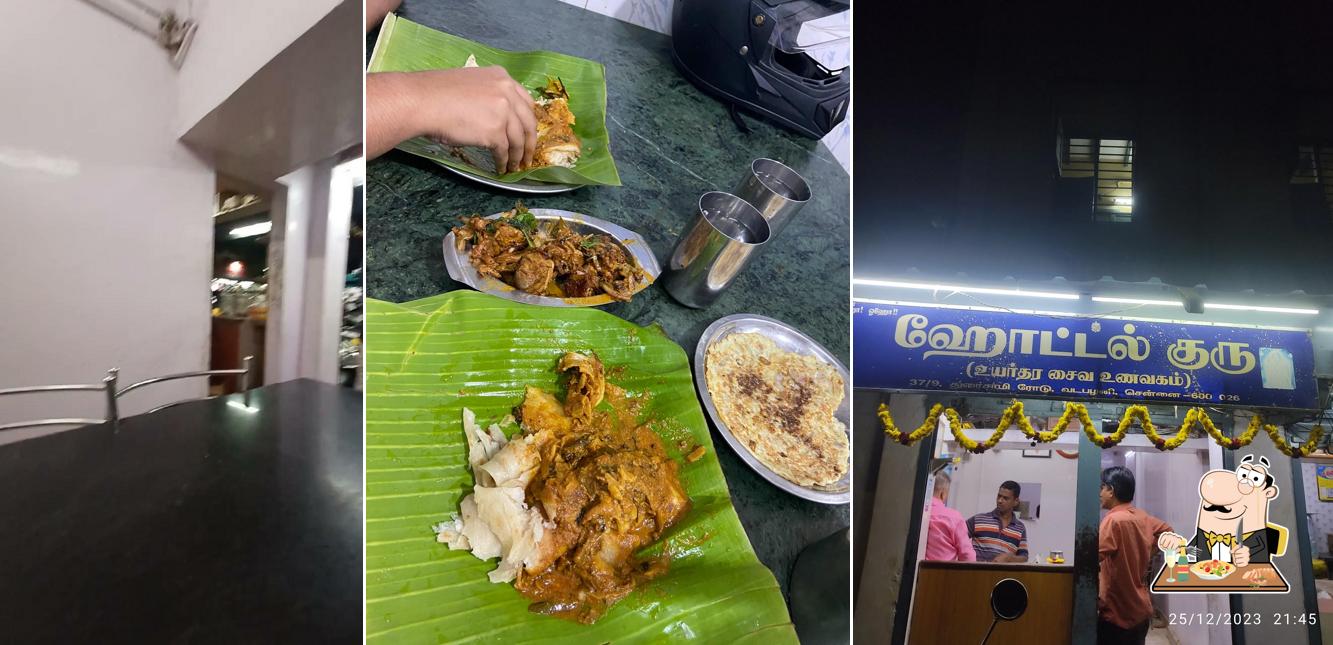 Food at Hotel Guru Vadapalani