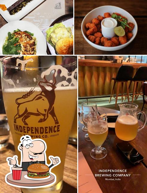 Get a burger at Independence Brewing Company