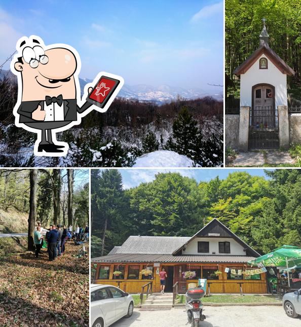 Gli esterni di Klet Poljanica