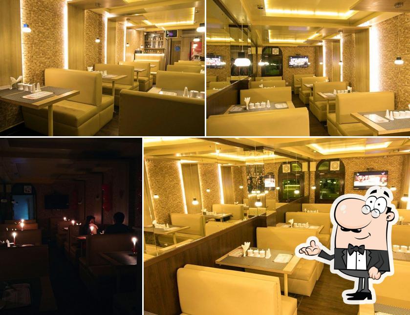 The interior of Bonfire Baresto Family Restro and Bar
