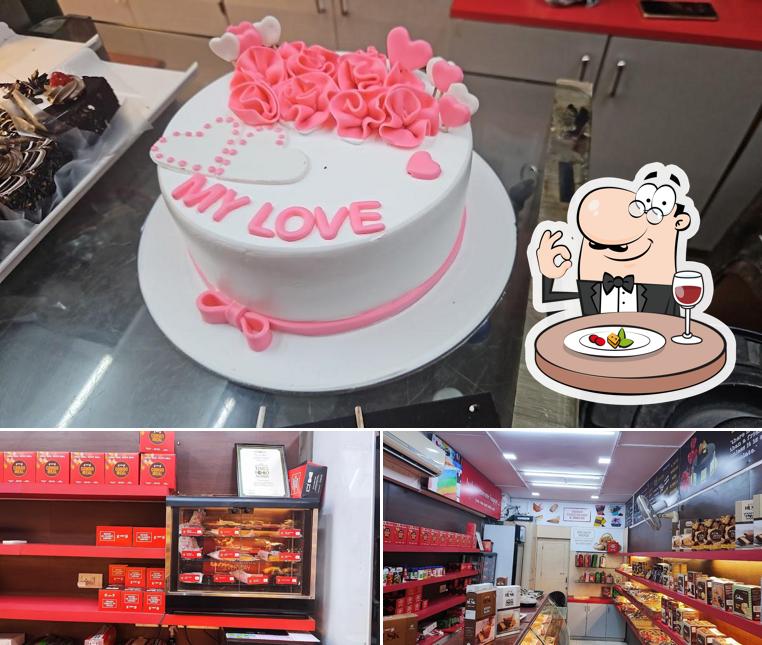 This is the photo showing food and interior at Kabhi B Bakery - Modhera Chowkdi (Mahesana)