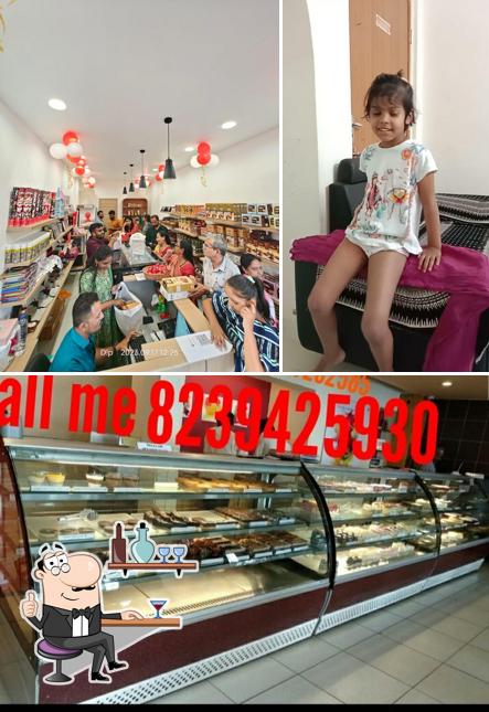 The interior of Kabhi B Bakery - Palanpur