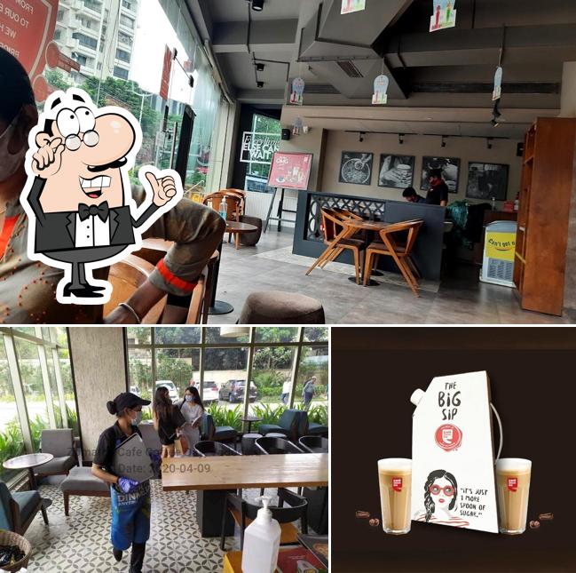 The restaurant's interior and beer