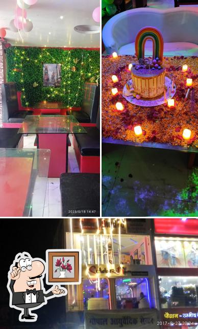 Take a seat at one of the tables at Celebration Restaurant