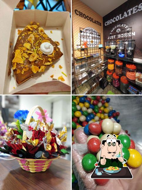 Food at Just Born Chocolates & Waffles