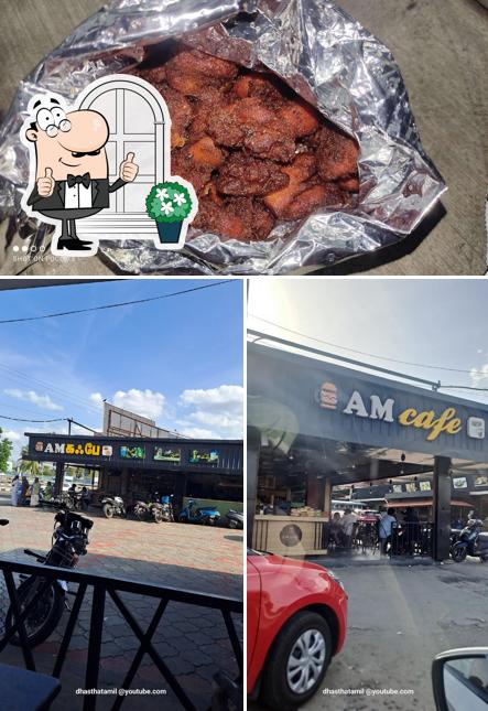 The exterior of AM cafe