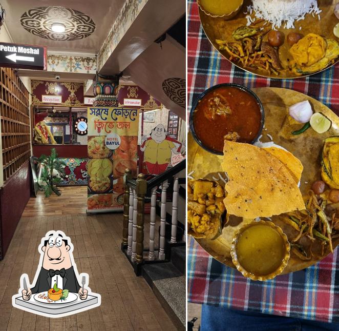 The restaurant's food and beverage
