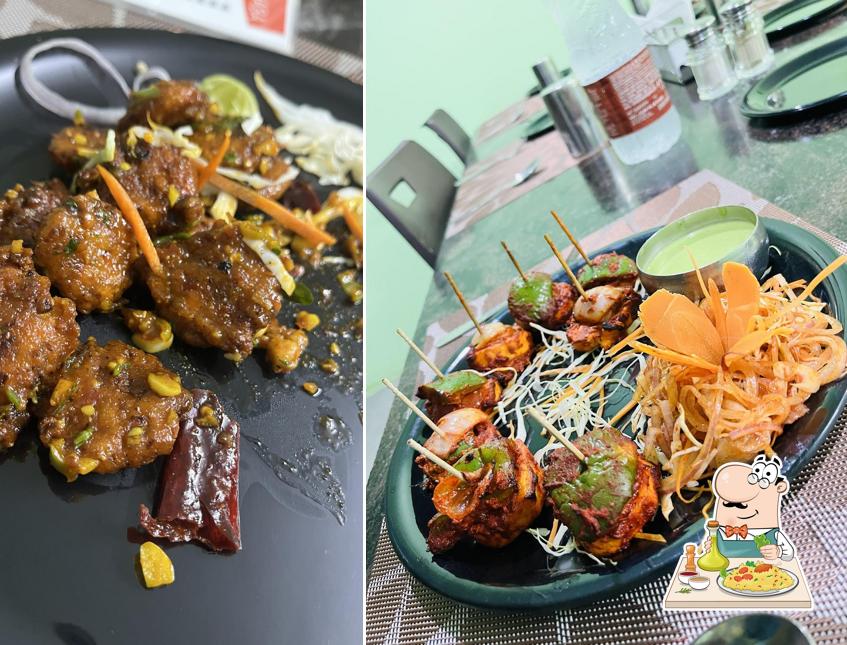 Take a look at the picture showing food and interior at Kings family dhaba
