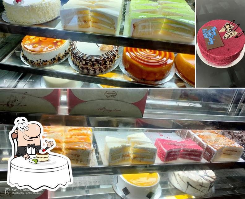 Navya bake shop KOORKENCHERY provides a selection of sweet dishes