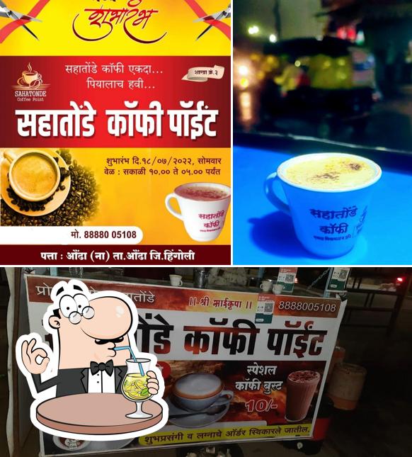 The photo of Sahatonde coffee point’s drink and food