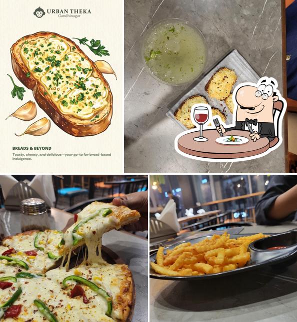 Food at Urban Theka Cafe