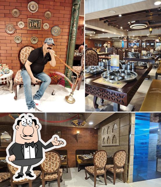 The interior of Bikanervala Rajasthani Thali Kirti Nagar