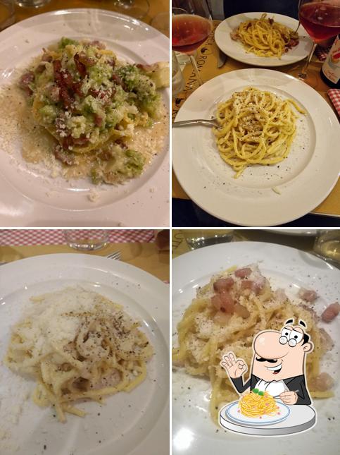 Spaghetti alla carbonara al Enoteca Romana