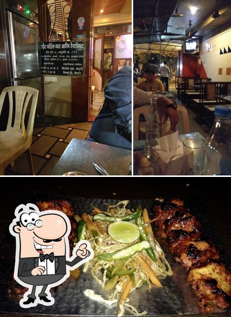 Check out the image depicting interior and seafood at Right Choice Bar And Restaurant