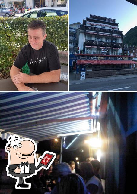 Questa è la foto che mostra la esterno e interni di Ausflugs-Bistro-Le-Pirate-Offen