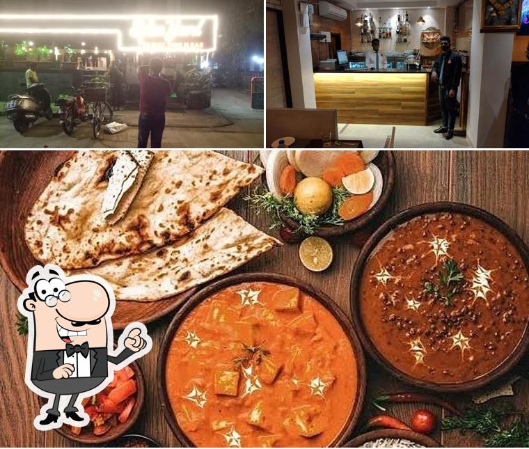 Check out the image depicting interior and food at Spice Yard Family Dine N Bar