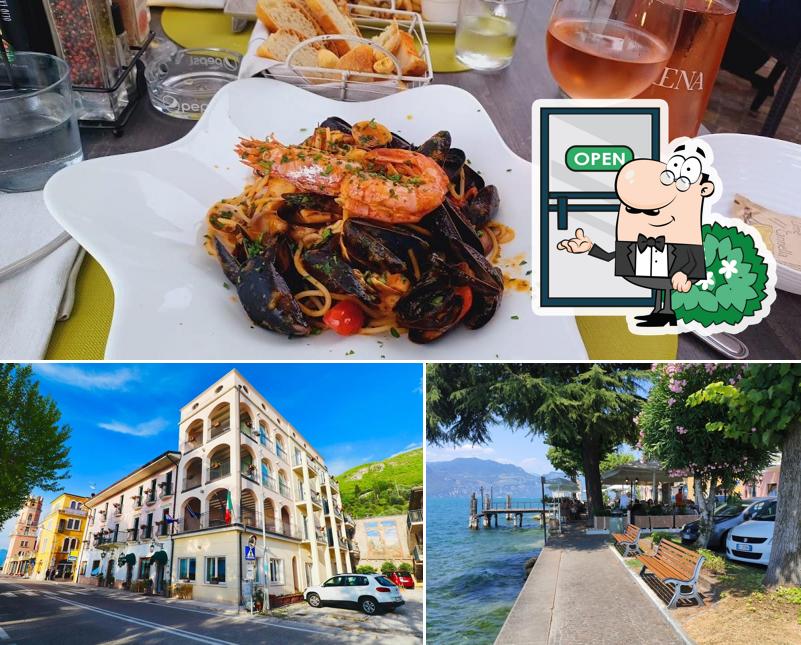 Questa è la foto che raffigura la esterno e cibo di Ristorante L'antico Frantoio