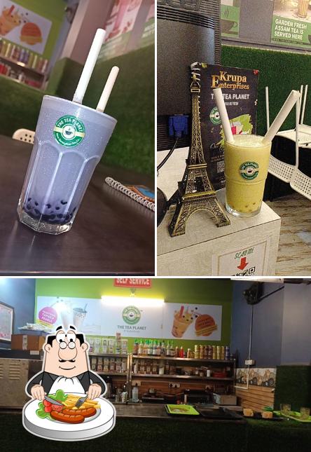 This is the image displaying food and interior at The Tea Planet
