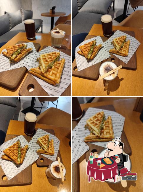 Waffles em Café Cultura