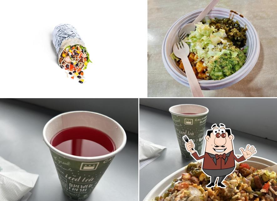 Food at California Burrito Mexican Kitchen @ Express Avenue