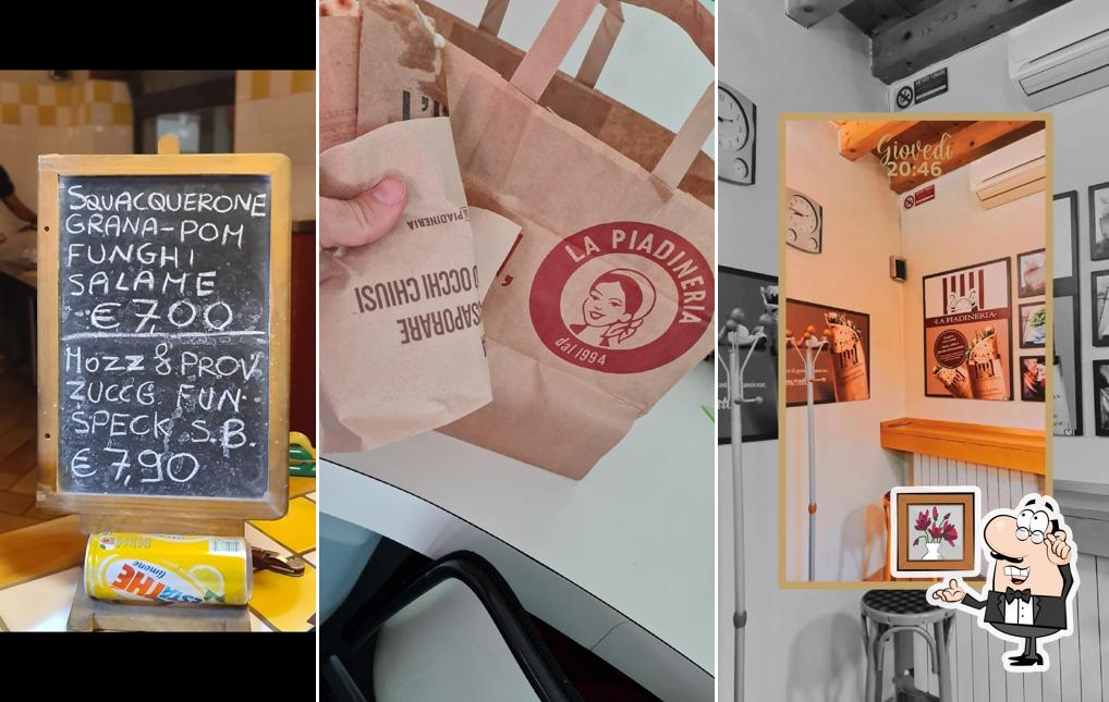 Gli interni di La Piadineria