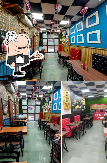 The interior of Pizza Lovers