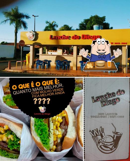 Platos en Lanche do Diego